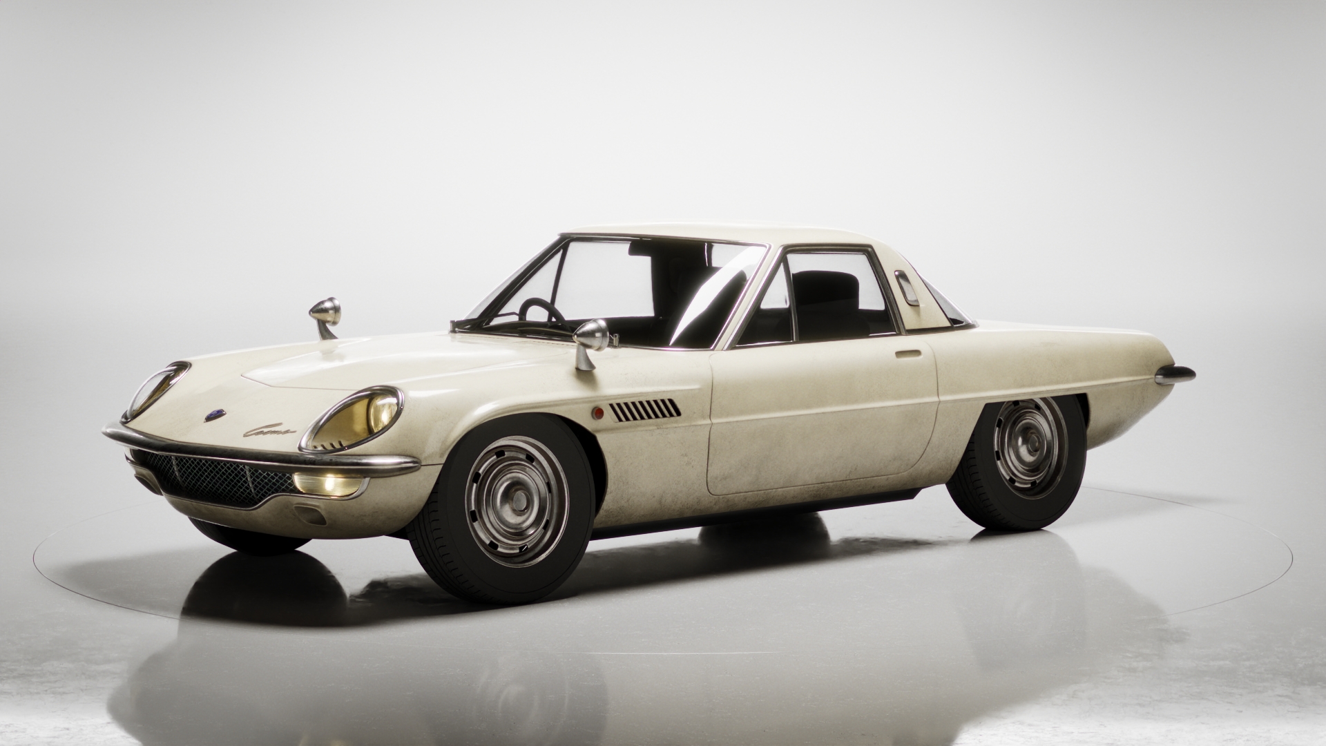 クラフト『MAZDA COSMO SPORT L10B』3D Turntable - Blender Car Animation